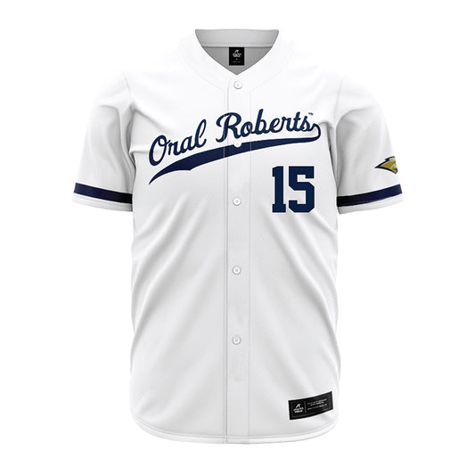 Oral Roberts - NCAA Baseball : Dawson Walls White Jersey