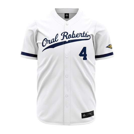 Oral Roberts - NCAA Baseball : Jake McMurray White Jersey