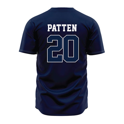 Oral Roberts - NCAA Baseball : Dalton Patten - Baseball Jersey Navy