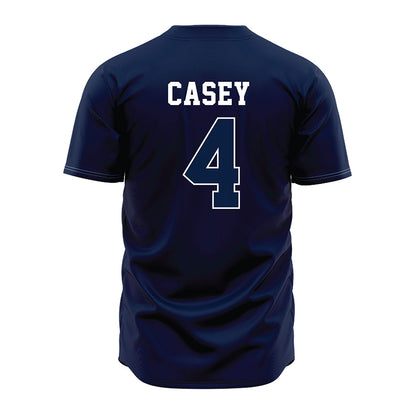 Oral Roberts - NCAA Baseball : Garrett Casey - Baseball Jersey Navy