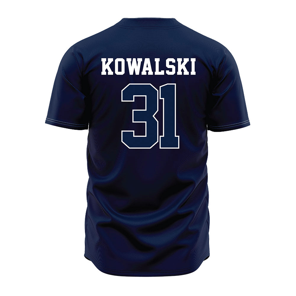 Oral Roberts - NCAA Baseball : Evan Kowalski - Baseball Jersey Navy