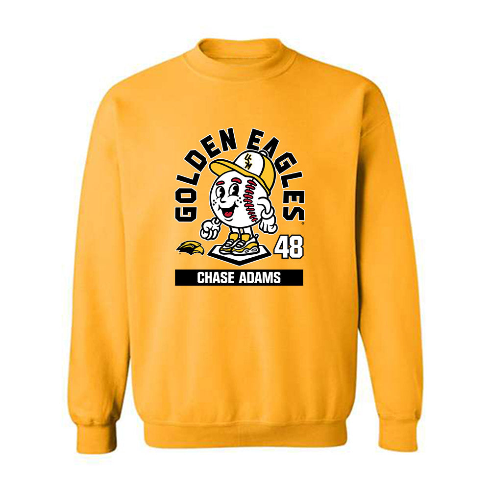 Southern Miss - NCAA Baseball : Chase Adams - Gold Fashion Shersey Sweatshirt