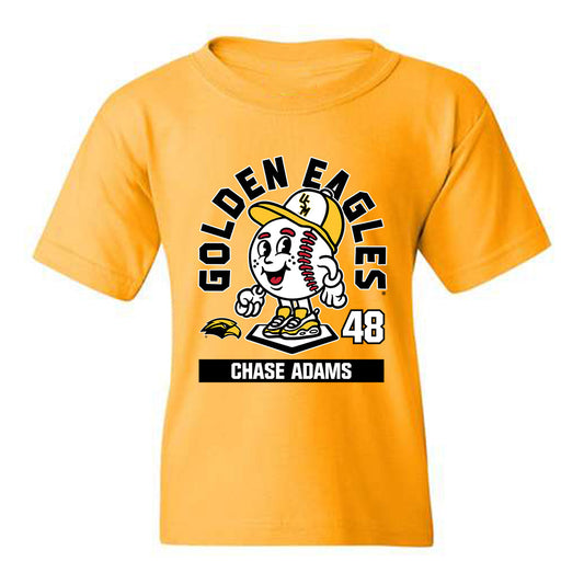 Southern Miss - NCAA Baseball : Chase Adams - Gold Fashion Shersey Youth T-Shirt