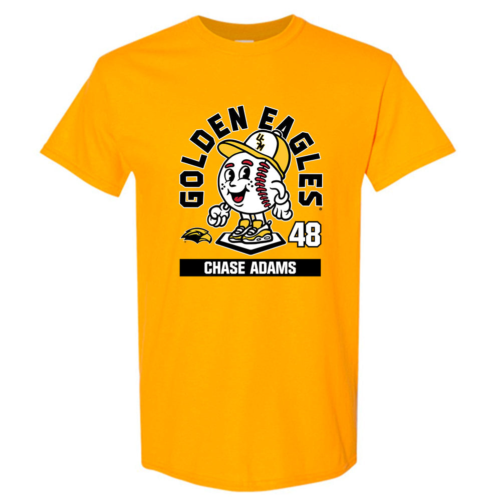 Southern Miss - NCAA Baseball : Chase Adams - Gold Fashion Shersey Short Sleeve T-Shirt