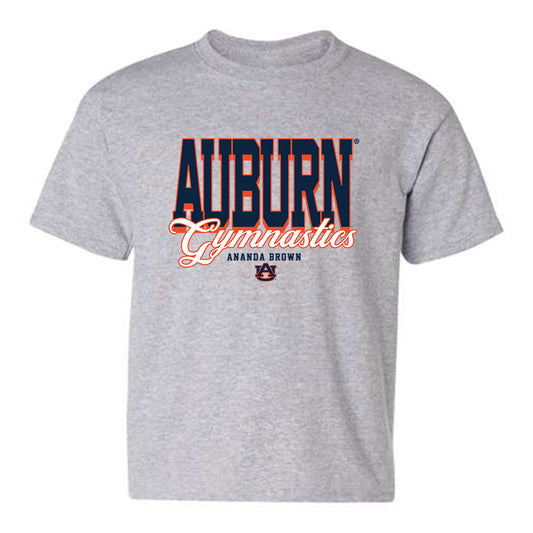 Auburn - NCAA Women's Gymnastics : Ananda Brown -  Grey Fashion Youth T-Shirt