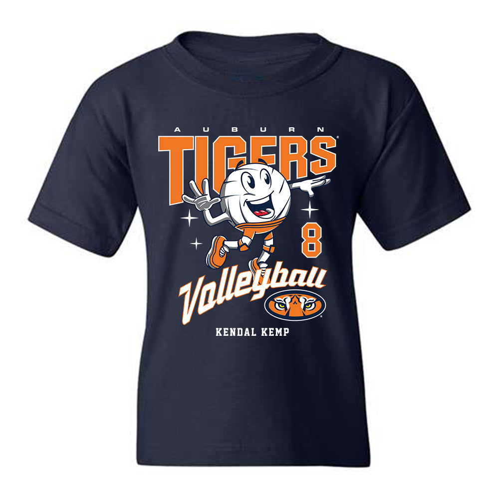 Auburn - NCAA Women's Volleyball : Kendal Kemp Fashion Shersey Youth T-Shirt