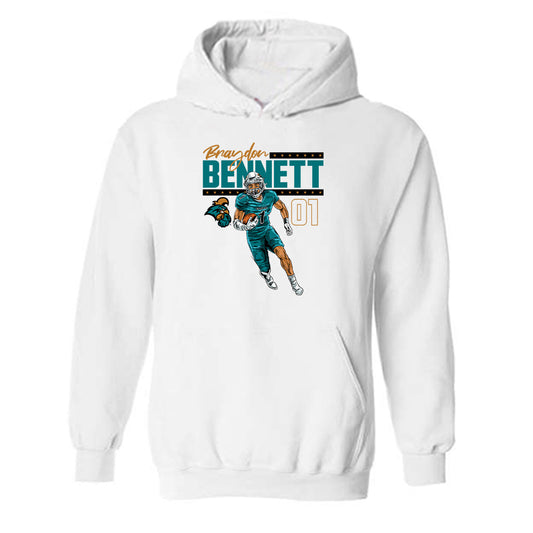 Coastal Carolina - NCAA Football : Braydon Bennett - Caricature Hooded Sweatshirt