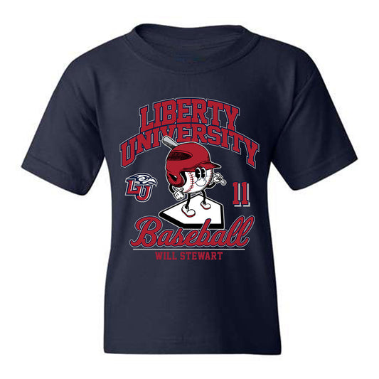 Liberty - NCAA Baseball : Will Stewart - Youth T-Shirt Fashion Shersey