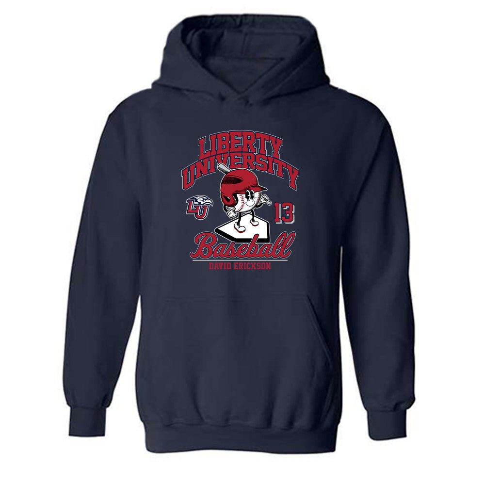 Liberty - NCAA Baseball : David Erickson - Hooded Sweatshirt Fashion Shersey