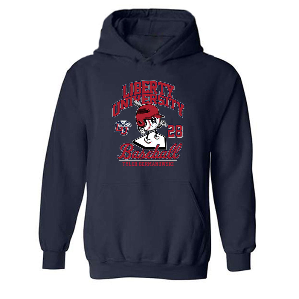 Liberty - NCAA Baseball : Tyler Germanowski - Hooded Sweatshirt Fashion Shersey