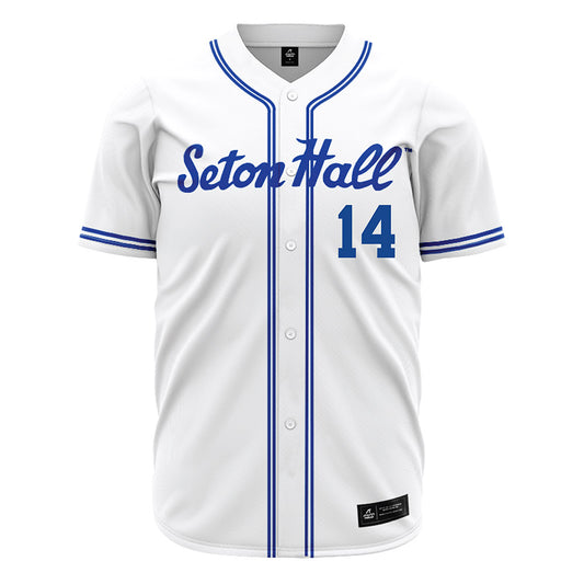 Seton Hall - NCAA Baseball : Daniel Frontera - White Replica Jersey