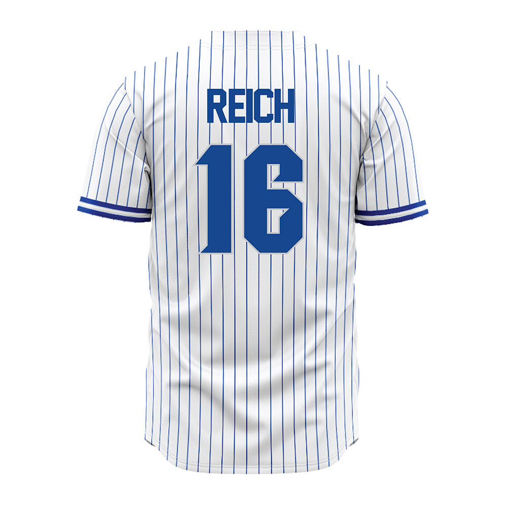 Seton Hall - NCAA Baseball : Ryan Reich - Pinstripe Replica Jersey