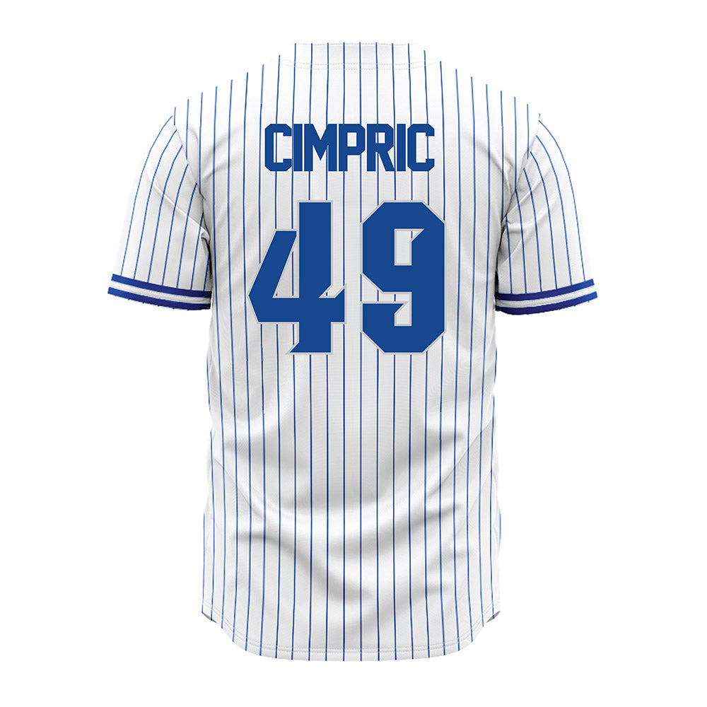 Seton Hall - NCAA Baseball : Richard Cimpric - Pinstripe Replica Jersey