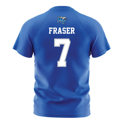 MTSU - NCAA Women's Soccer : Taijah Fraser - Blue Jersey
