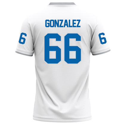 MTSU - NCAA Football : Daniel Gonzalez - White Football Jersey