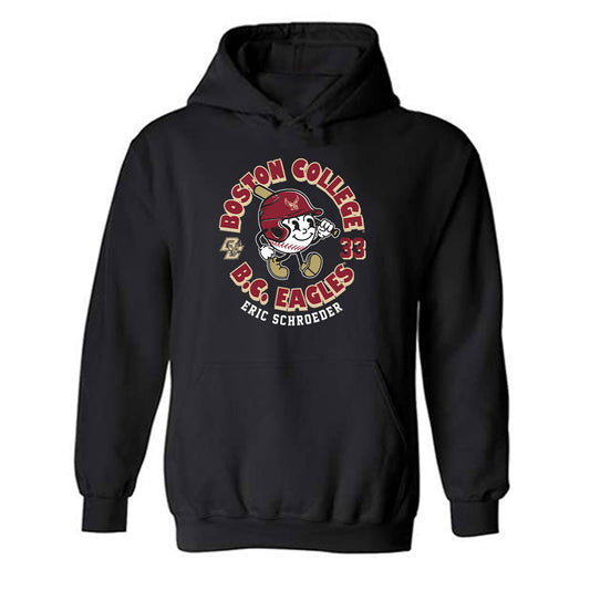 Boston College - NCAA Baseball : Eric Schroeder - Hooded Sweatshirt Fashion Shersey