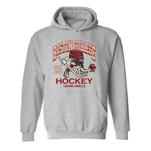 Boston College - NCAA Women's Ice Hockey : Carson Zanella - Hooded Sweatshirt Fashion Shersey