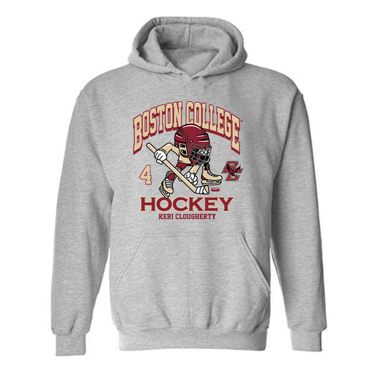 Boston College - NCAA Women's Ice Hockey : Keri Clougherty - Hooded Sweatshirt Fashion Shersey