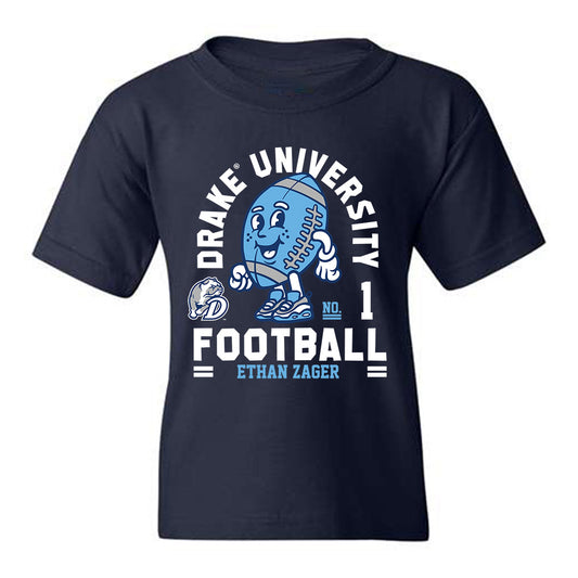 Drake - NCAA Football : Ethan Zager - Youth T-Shirt Fashion Shersey