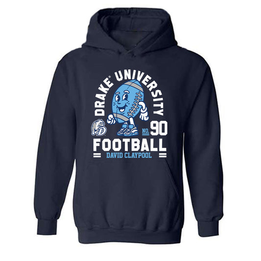 Drake - NCAA Football : David Claypool - Fashion Shersey Hooded Sweatshirt