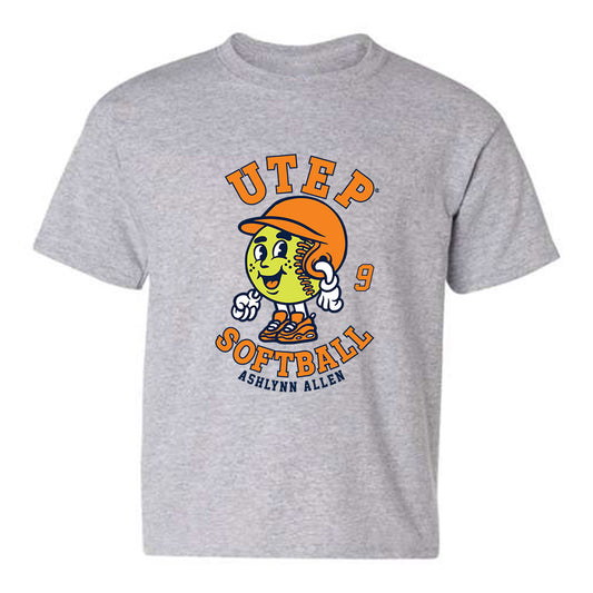 UTEP - NCAA Softball : Ashlynn Allen - Youth T-Shirt Fashion Shersey