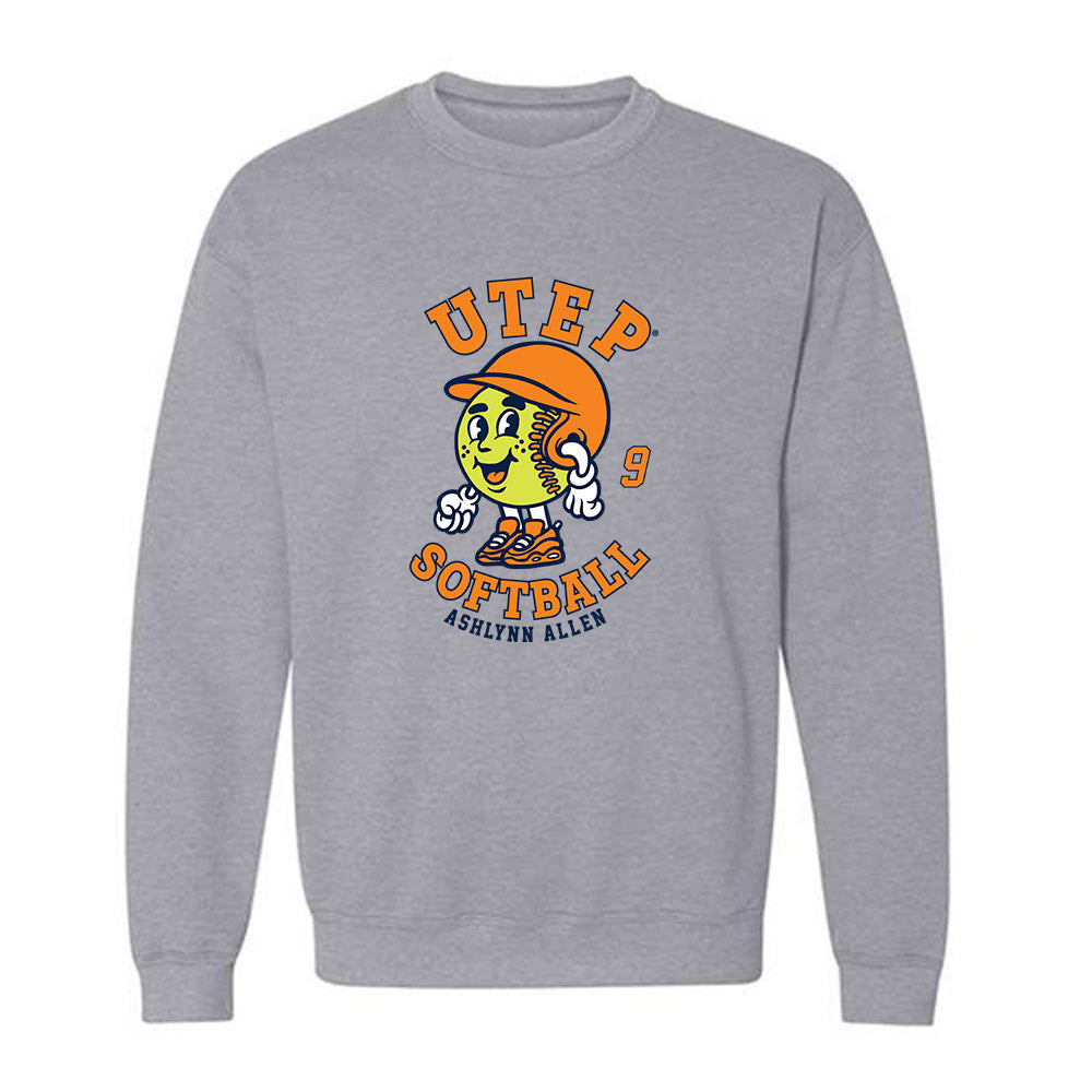 UTEP - NCAA Softball : Ashlynn Allen - Crewneck Sweatshirt Fashion Shersey