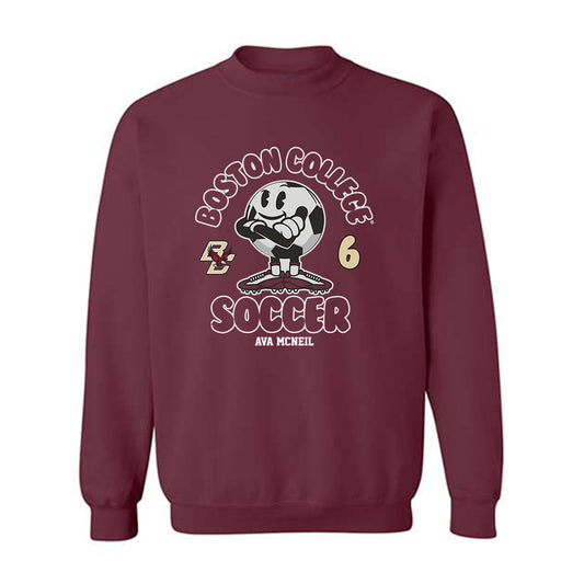 Boston College - NCAA Women's Soccer : Ava McNeil - Maroon Fashion Shersey Sweatshirt