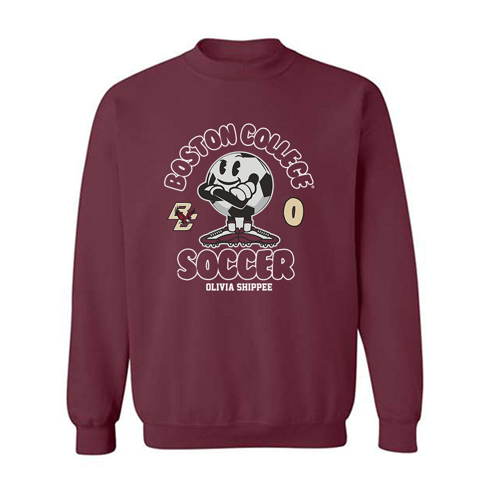 Boston College - NCAA Women's Soccer : Olivia Shippee - Maroon Fashion Shersey Sweatshirt