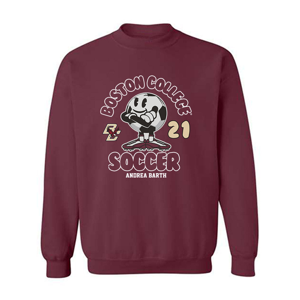 Boston College - NCAA Women's Soccer : Andrea Barth - Maroon Fashion Shersey Sweatshirt