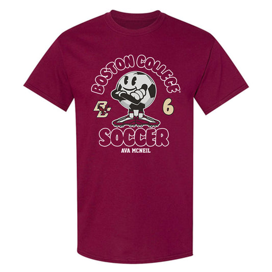 Boston College - NCAA Women's Soccer : Ava McNeil - Maroon Fashion Shersey Short Sleeve T-Shirt