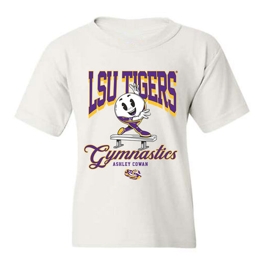 LSU - NCAA Women's Gymnastics : Ashley Cowan - Youth T-Shirt Fashion Shersey