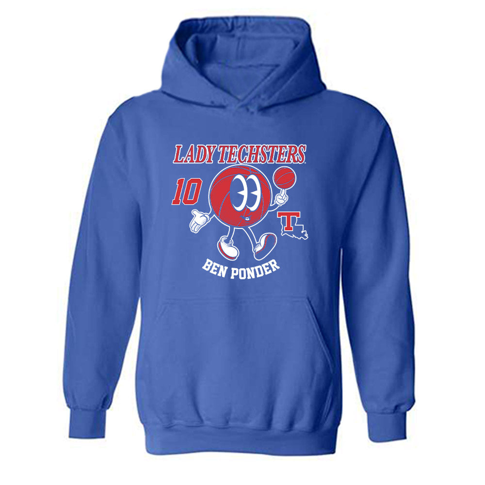 LA Tech - NCAA Men's Basketball : Ben Ponder - Hooded Sweatshirt Fashion Shersey