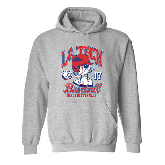 LA Tech - NCAA Baseball : Slade Netterville - Hooded Sweatshirt Fashion Shersey