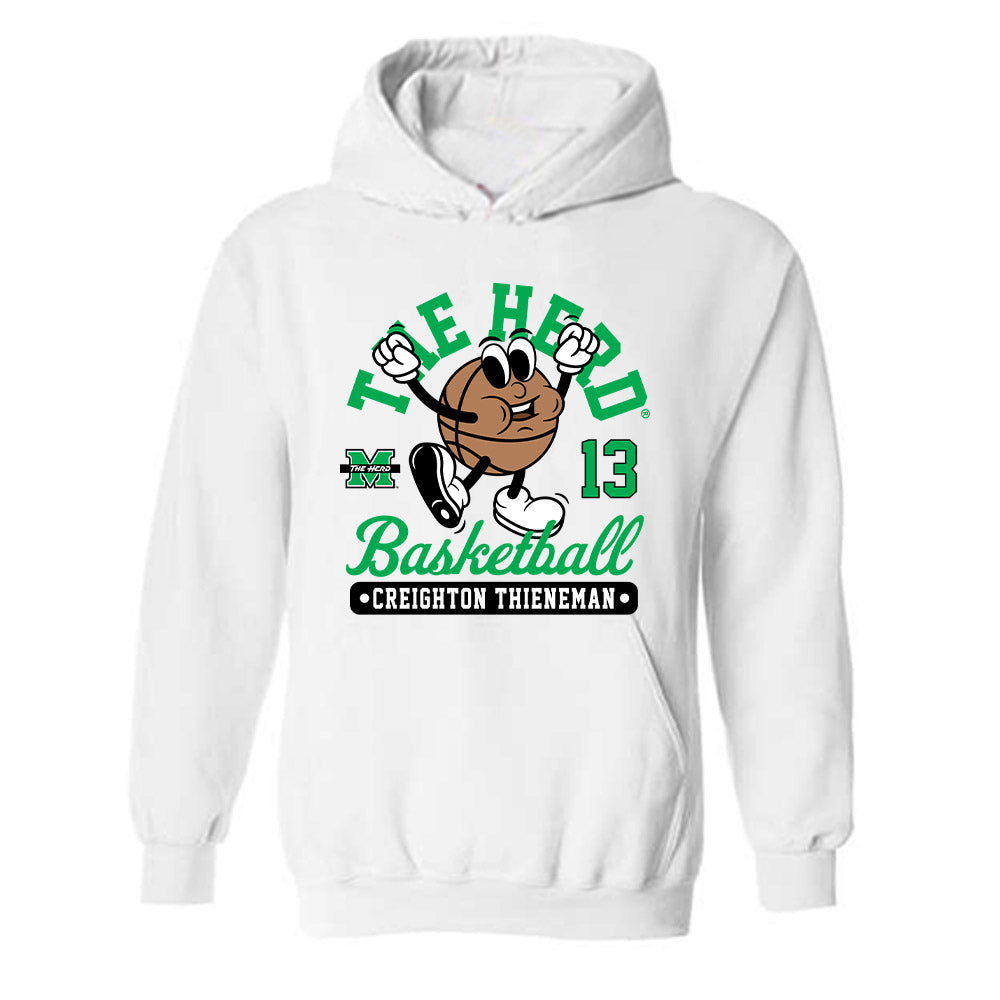 Marshall - NCAA Men's Basketball : Creighton Thieneman - Hooded Sweatshirt Fashion Shersey
