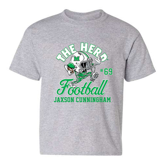 Marshall - NCAA Football : Jaxson Cunningham - Youth T-Shirt Fashion Shersey