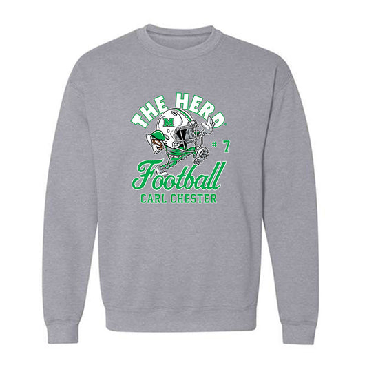 Marshall - NCAA Football : Carl Chester - Crewneck Sweatshirt Fashion Shersey