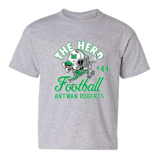 Marshall - NCAA Football : Antwan Roberts - Youth T-Shirt Fashion Shersey