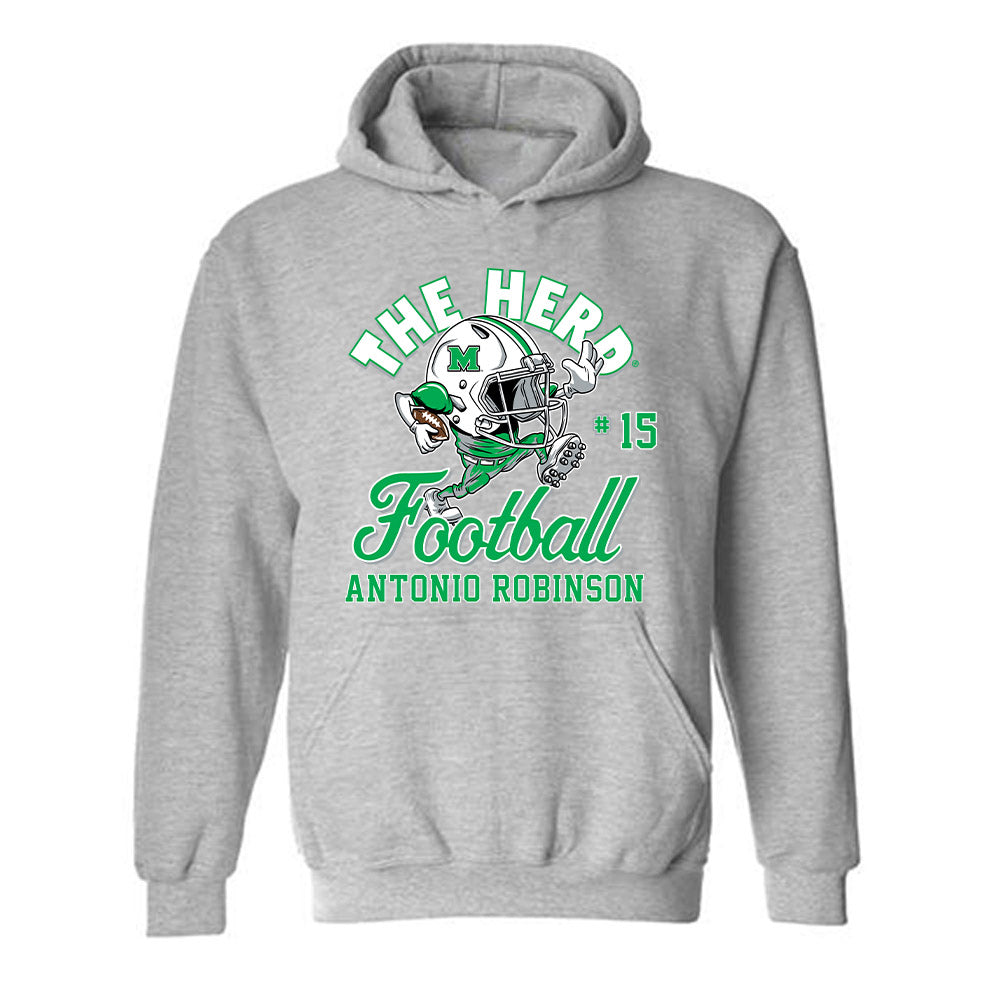 Marshall - NCAA Football : Antonio Robinson - Fashion Shersey Hooded Sweatshirt