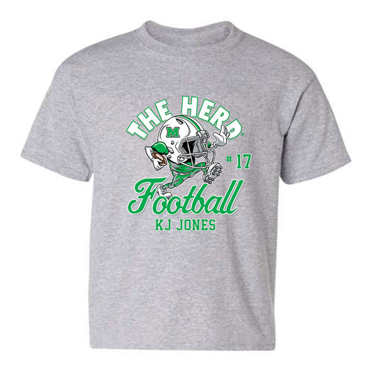 Marshall - NCAA Football : KJ Jones - Youth T-Shirt Fashion Shersey