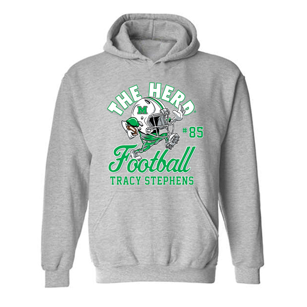 Marshall - NCAA Football : Tracy Stephens - Hooded Sweatshirt Fashion Shersey