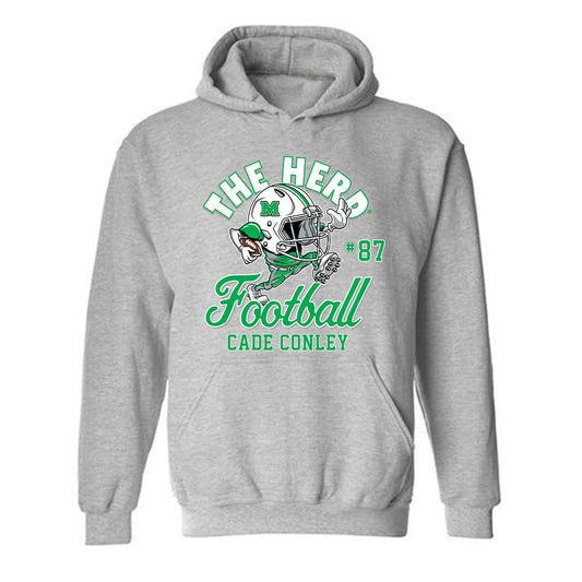 Marshall - NCAA Football : Cade Conley - Hooded Sweatshirt Fashion Shersey