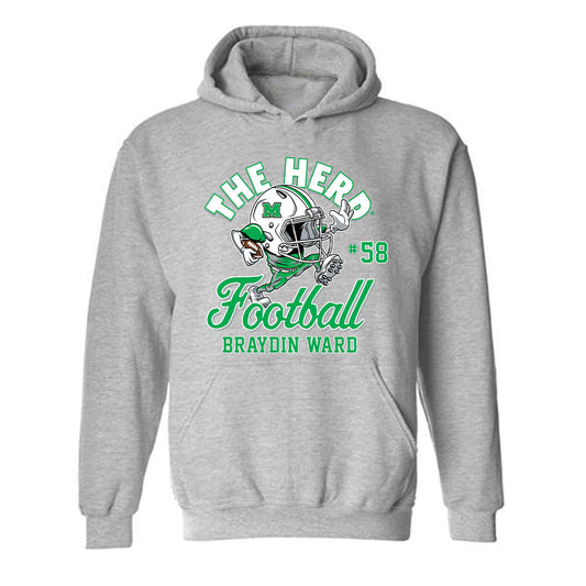 Marshall - NCAA Football : Braydin Ward - Hooded Sweatshirt Fashion Shersey