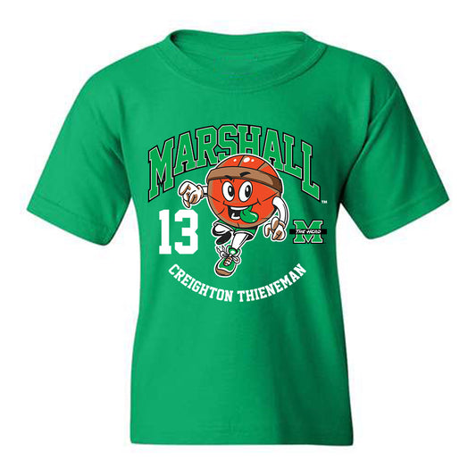 Marshall - NCAA Men's Basketball : Creighton Thieneman - Youth T-Shirt Fashion Shersey