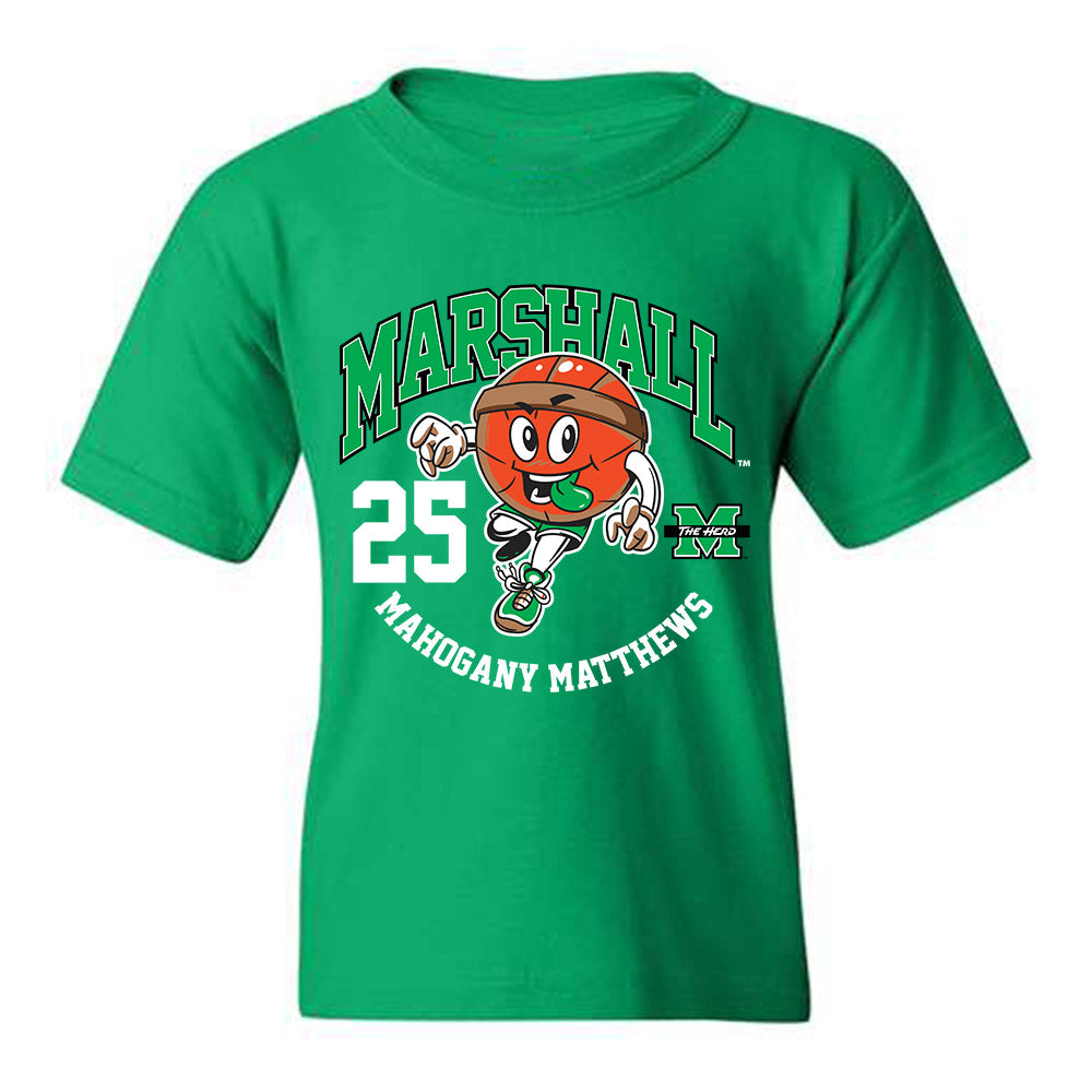 Marshall - NCAA Women's Basketball : Mahogany Matthews - Youth T-Shirt Fashion Shersey