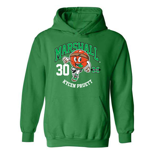 Marshall - NCAA Men's Basketball : Kycen Pruett - Hooded Sweatshirt Fashion Shersey