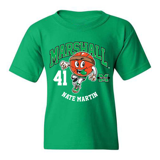 Marshall - NCAA Men's Basketball : Nate Martin - Youth T-Shirt Fashion Shersey