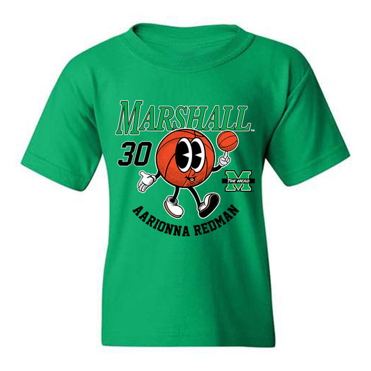 Marshall - NCAA Women's Basketball : Aarionna Redman - Youth T-Shirt Fashion Shersey