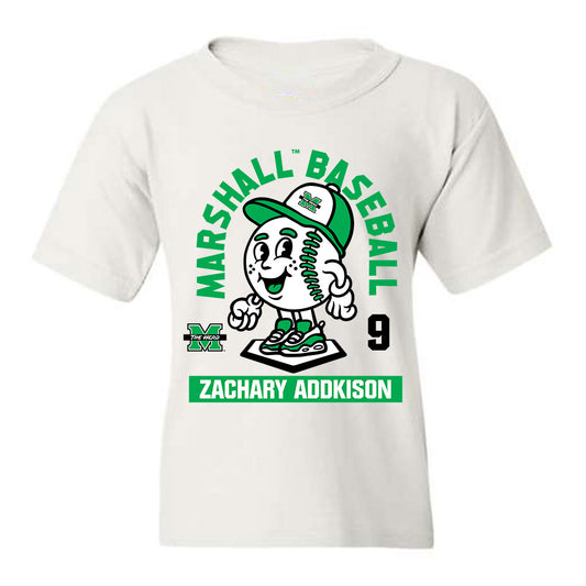 Marshall - NCAA Baseball : Zachary Addkison - Youth T-Shirt Fashion Shersey