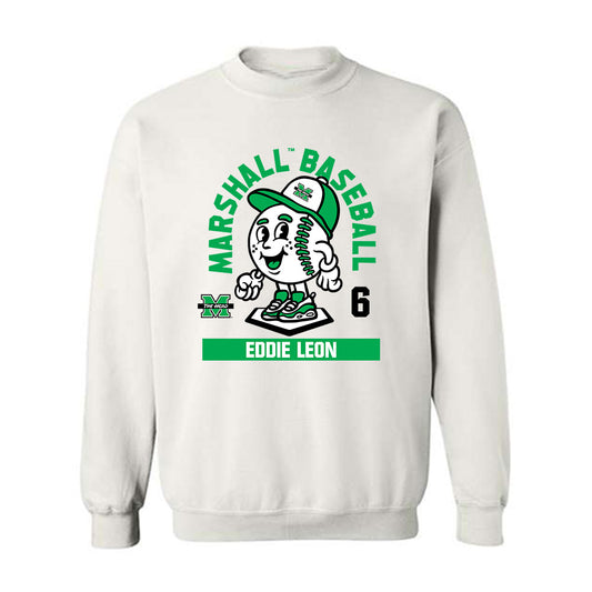 Marshall - NCAA Baseball : Eddie Leon - Crewneck Sweatshirt Fashion Shersey