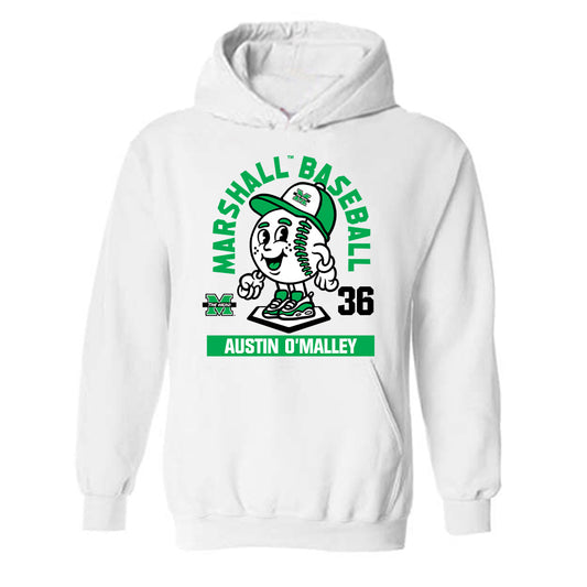 Marshall - NCAA Baseball : Austin O'Malley - Hooded Sweatshirt Fashion Shersey